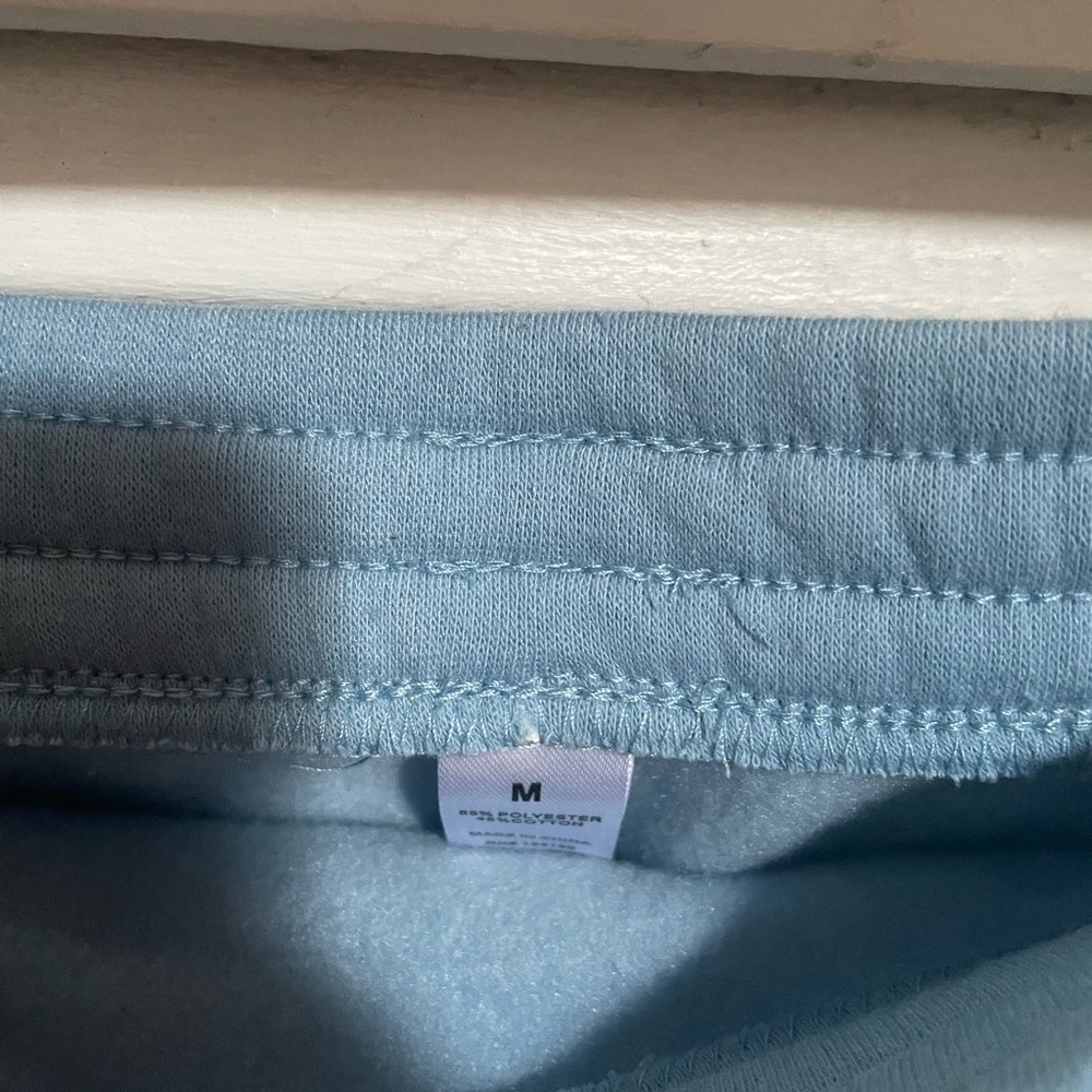 Blue Mini Skirt with Drawstring - Picture 2 of 2